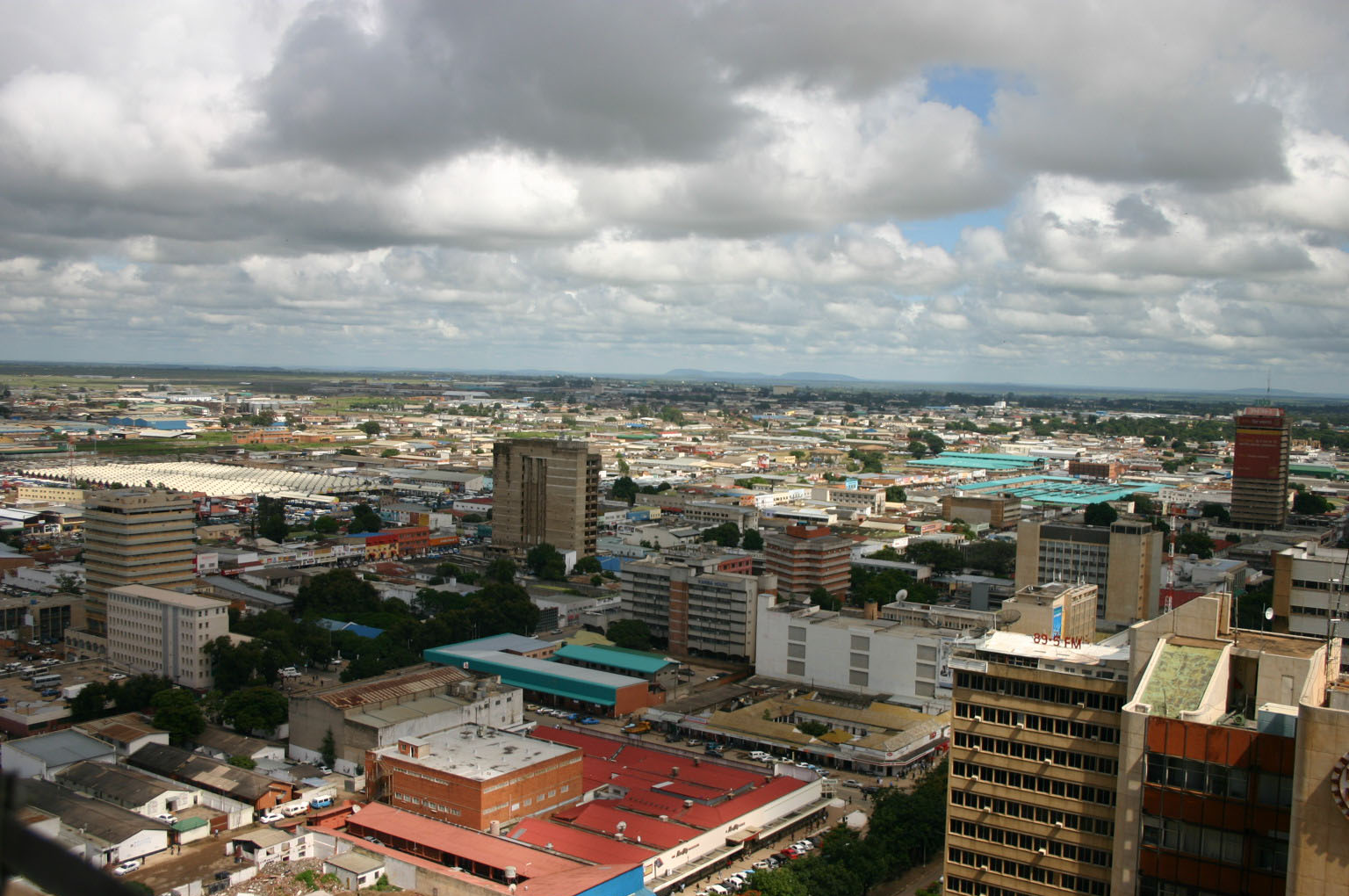A broad view across Lusaka, Zambia’s capital