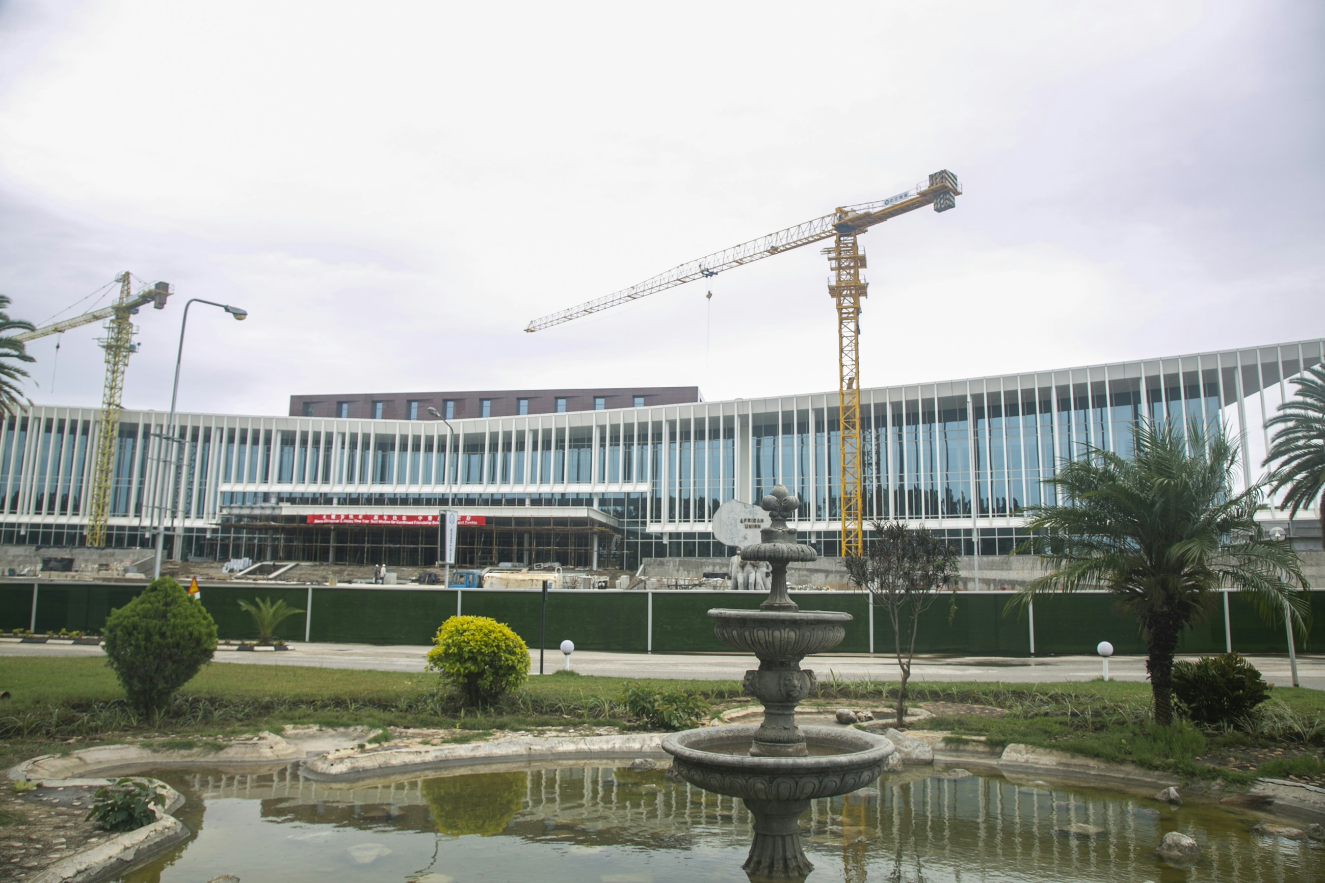 Contemporary architecture at Mulungushi International Conference Centre in Lusaka