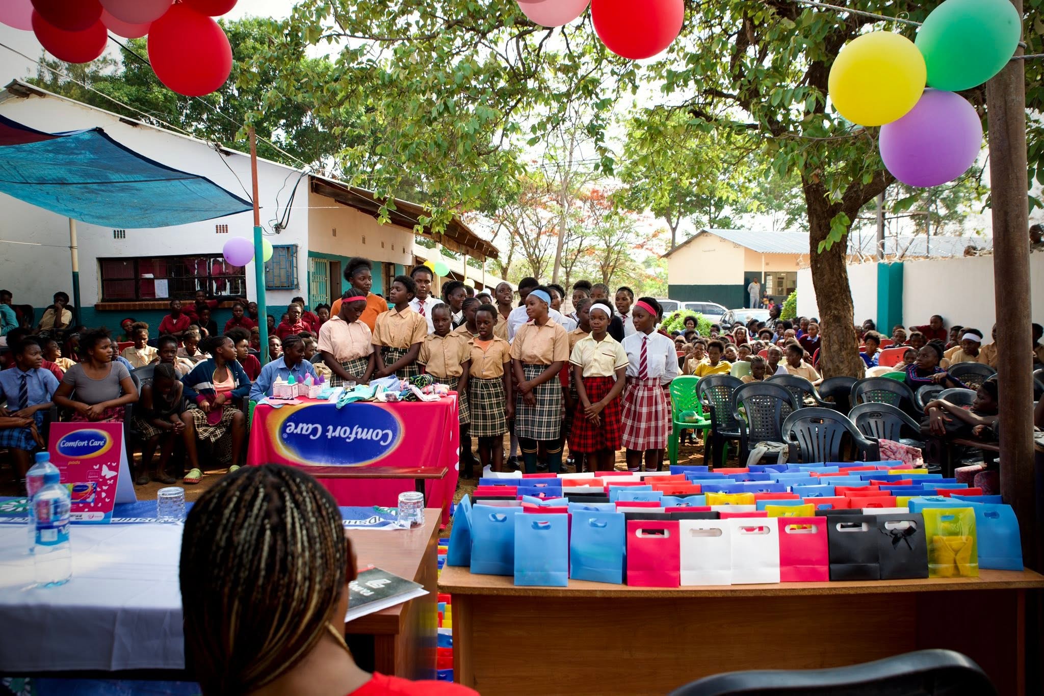 A Ladies’ Circle community outreach gathering with school students