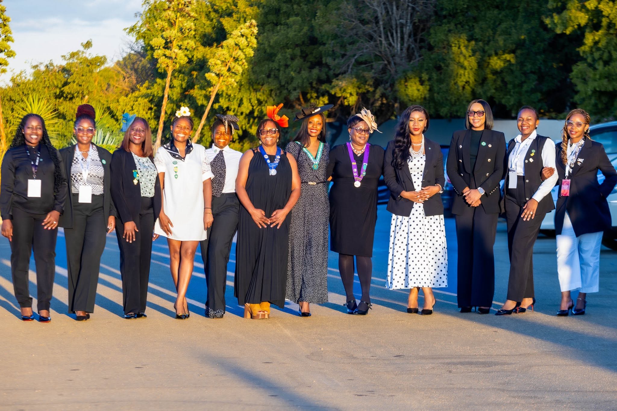Ladies’ Circle members gathered for a formal event